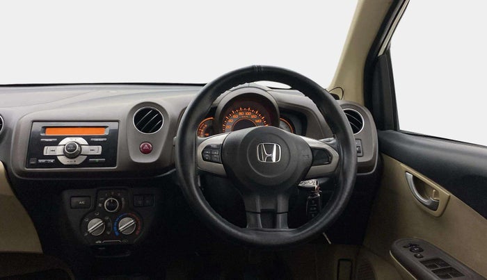 2013 Honda Brio V MT, Petrol, Manual, 47,006 km, Steering Wheel Close Up