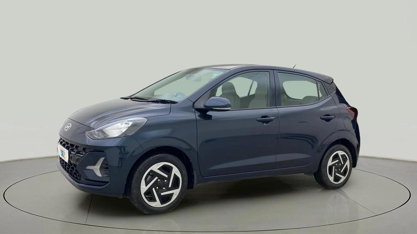 2024 Hyundai GRAND I10 NIOS MAGNA CORPORATE EDITION AMT 1.2 KAPPA VTVT, Petrol, Automatic, 6,814 km, Left Front Diagonal