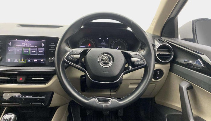2022 Skoda SLAVIA AMBITION 1.0L TSI MT, Petrol, Manual, 29,320 km, Steering Wheel Close Up