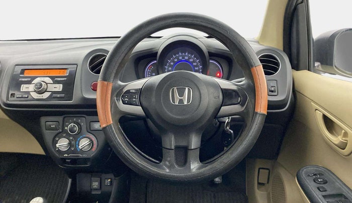 2015 Honda Brio S MT, CNG, Manual, 84,243 km, Steering Wheel Close Up