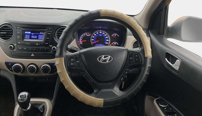 2015 Hyundai Grand i10 SPORTZ 1.2 KAPPA VTVT, Petrol, Manual, 75,113 km, Steering Wheel Close Up