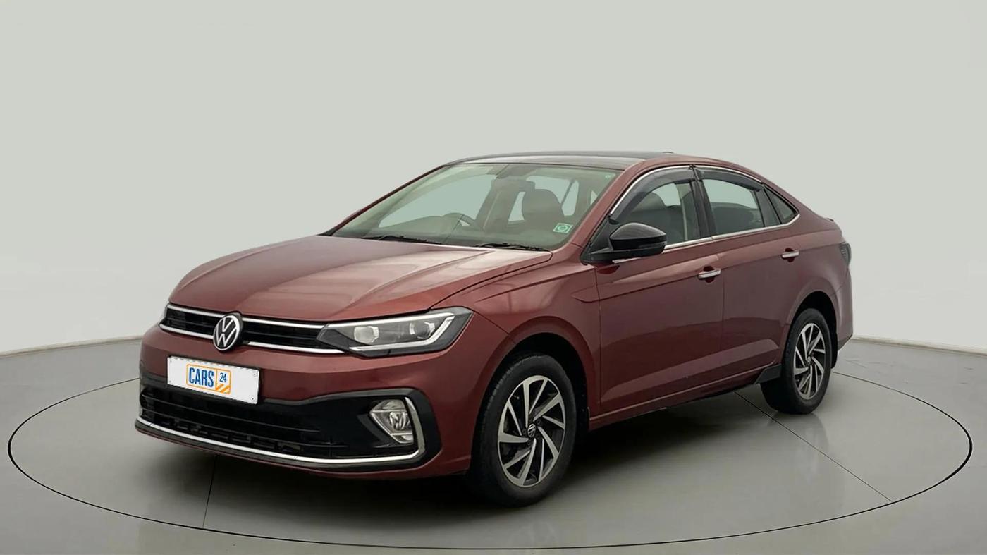 2023 Volkswagen VIRTUS TOPLINE TSI 1.0 AT, Petrol, Automatic, 25,261 km, Left Front Diagonal