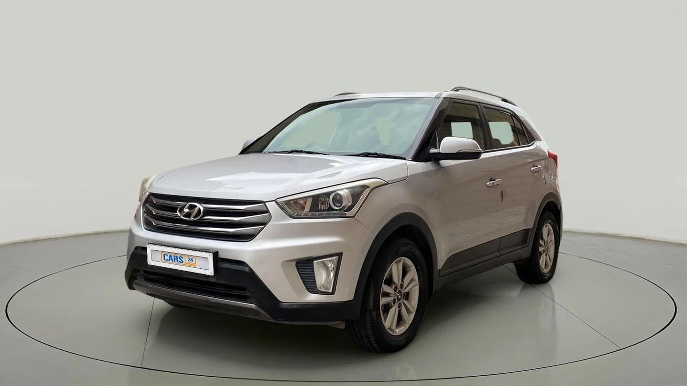 2017 Hyundai Creta SX PLUS 1.6 DIESEL, Diesel, Manual, 79,765 km, Left Front Diagonal