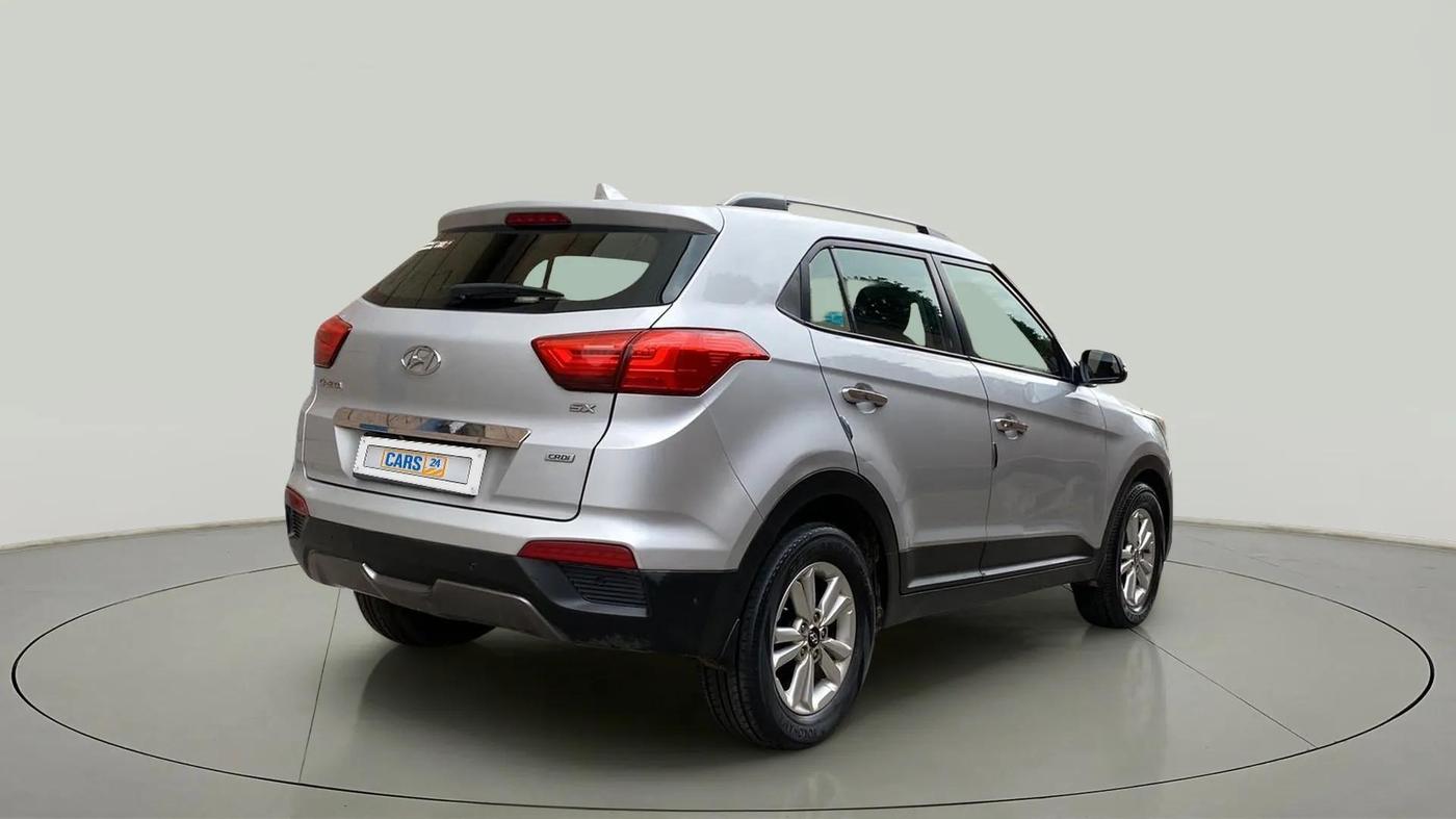 2017 Hyundai Creta SX PLUS 1.6 DIESEL, Diesel, Manual, 79,765 km, Right Back Diagonal