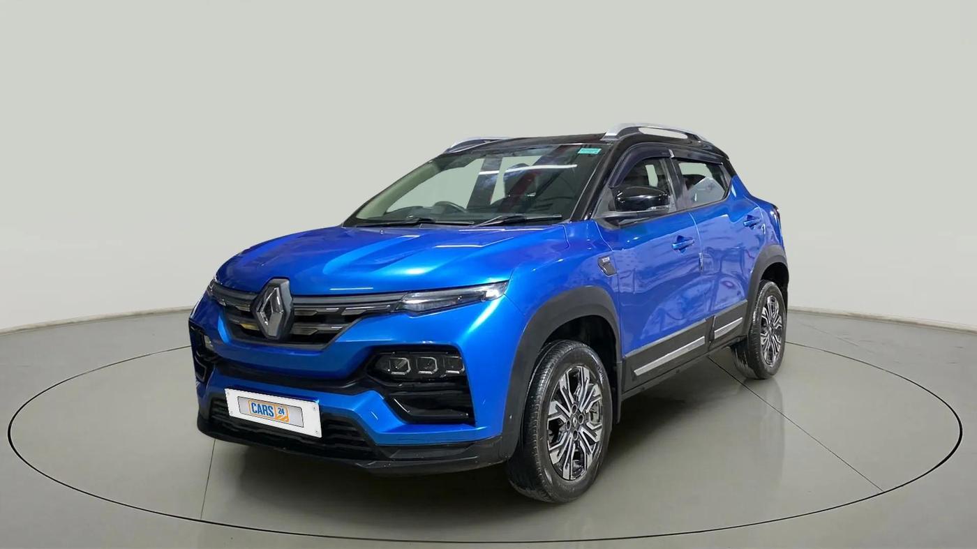 2021 Renault Kiger RXZ AMT, Petrol, Automatic, 51,066 km, Left Front Diagonal