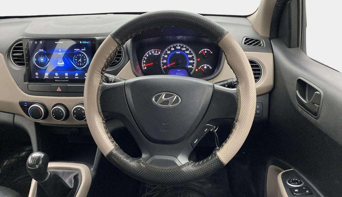 2016 Hyundai Grand i10 MAGNA 1.2 KAPPA VTVT, CNG, Manual, 55,479 km, Steering Wheel Close Up