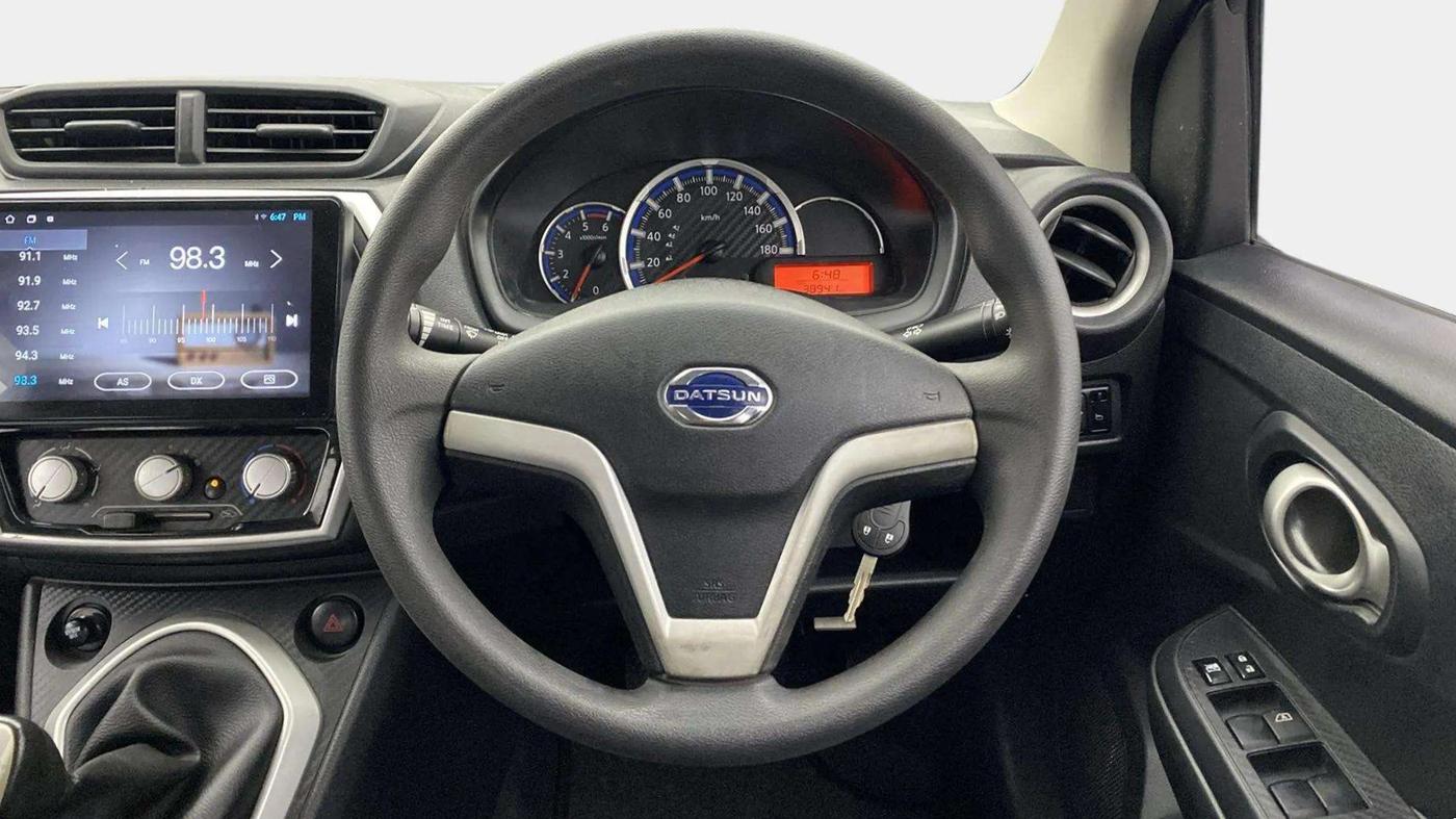 2020 Datsun Go T(O), Petrol, Manual, 39,219 km, Steering Wheel Close Up