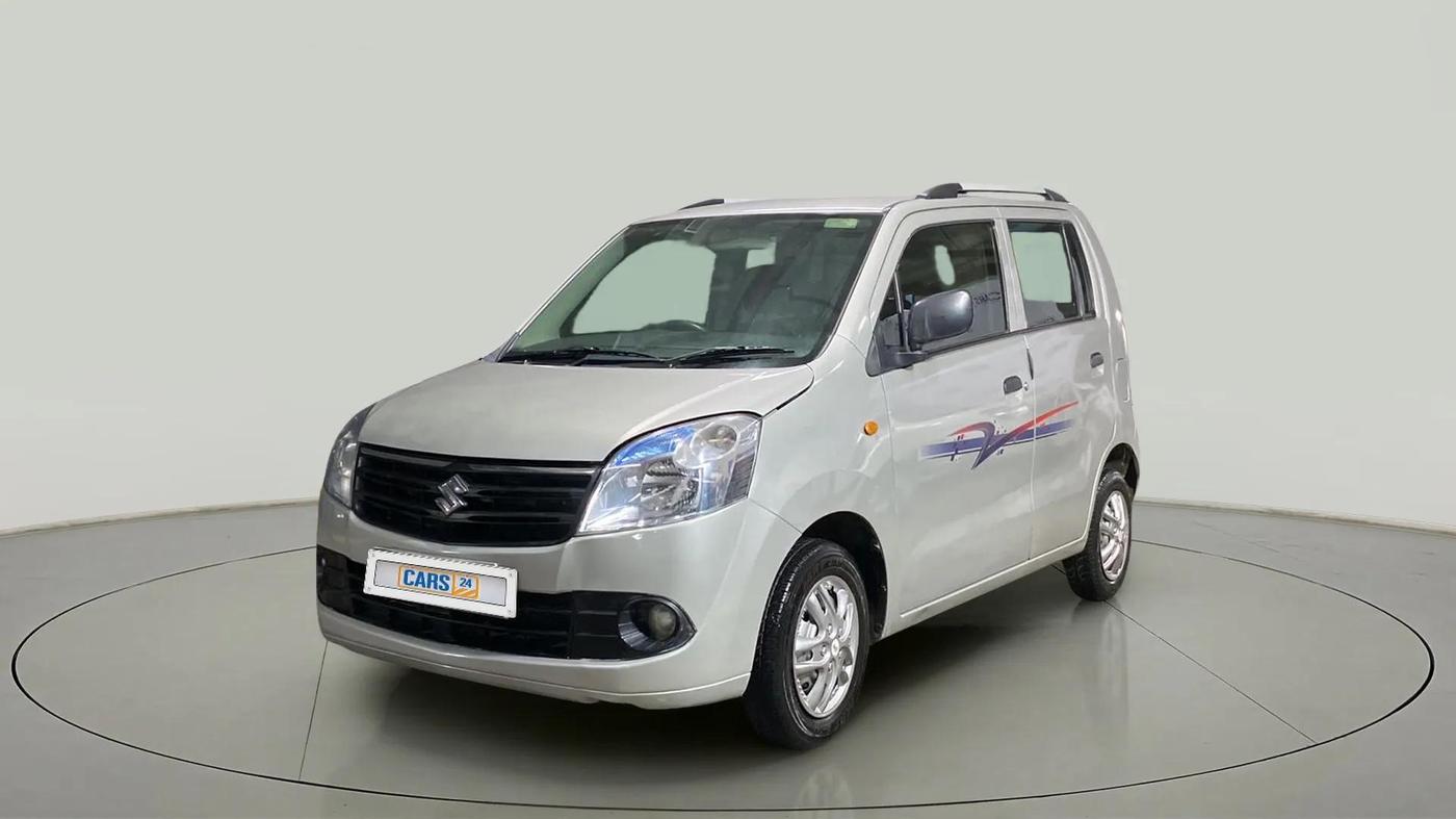 2012 Maruti Wagon R 1.0 LXI, Petrol, Manual, 37,980 km, Left Front Diagonal