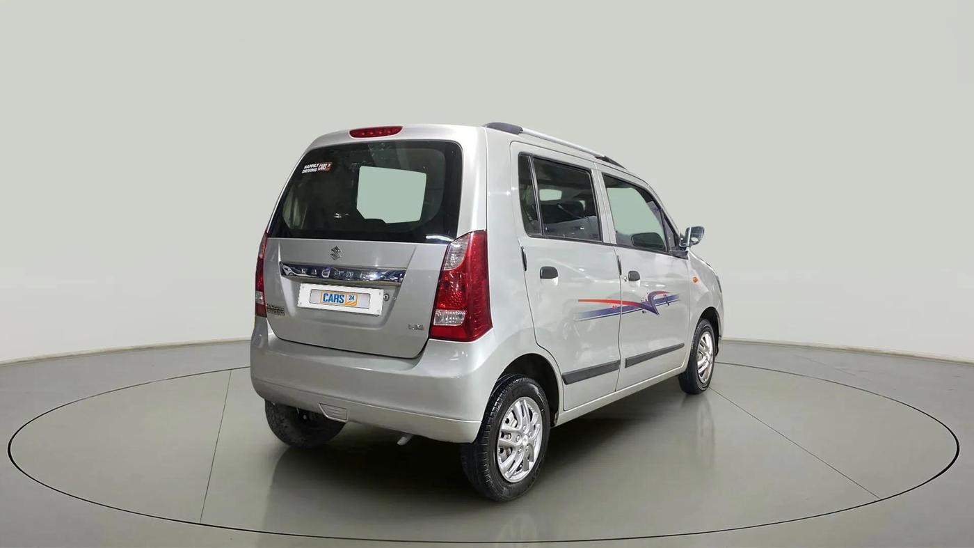 2012 Maruti Wagon R 1.0 LXI, Petrol, Manual, 37,980 km, Right Back Diagonal
