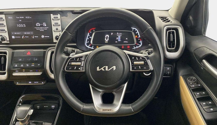 2024 KIA SONET HTX 1.5 AT, Diesel, Automatic, 37,702 km, Steering Wheel Close Up