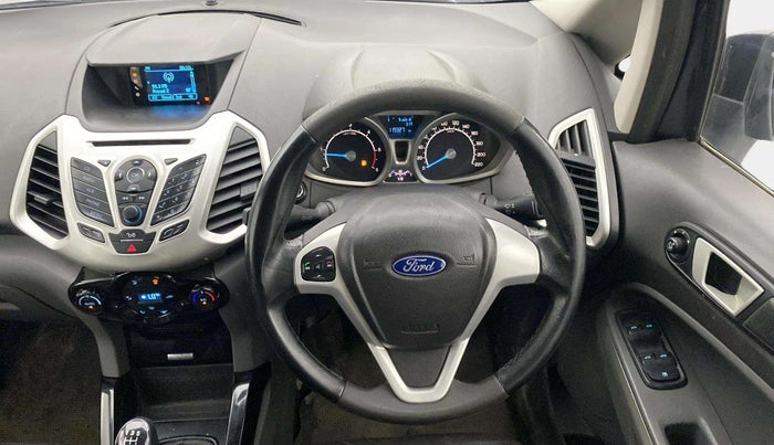 2013 Ford Ecosport TITANIUM 1.5L DIESEL (OPT), Diesel, Manual, 1,19,324 km, Steering Wheel Close Up