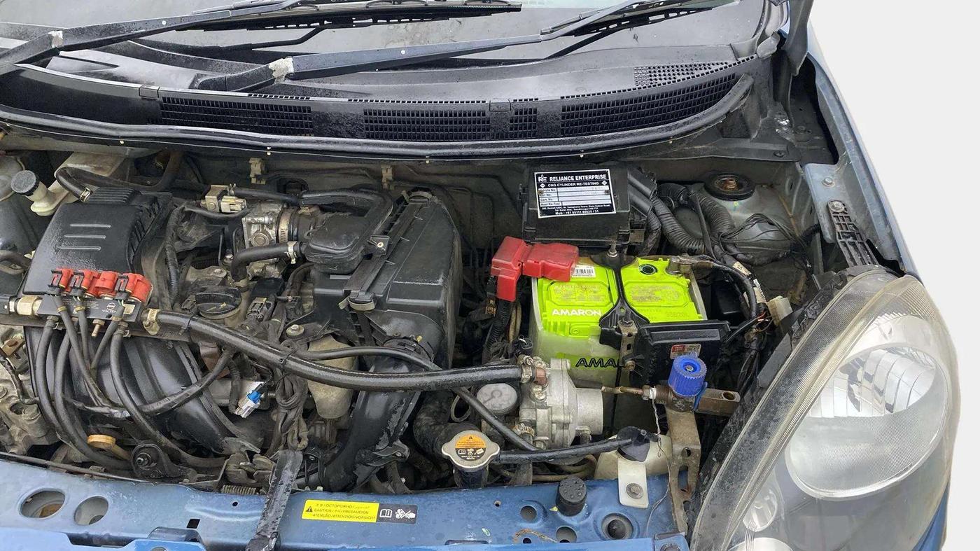 2018 Nissan Micra Active XL O, CNG, Manual, 1,34,732 km, Engine View - Left