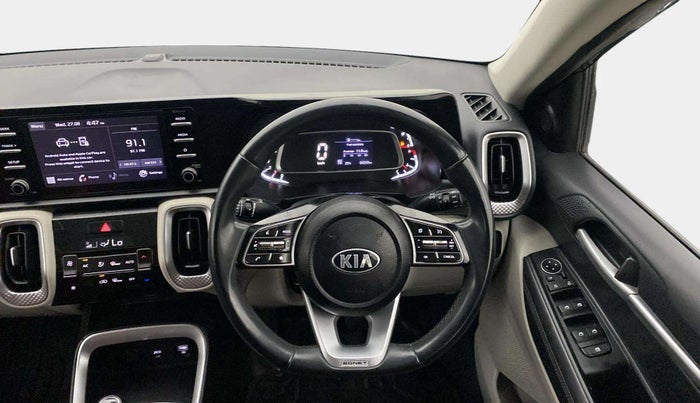 2021 KIA SONET HTX 1.0 IMT, Petrol, Manual, 64,226 km, Steering Wheel Close Up