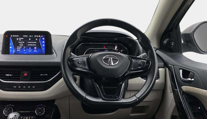 2022 Tata NEXON XZ PLUS (HS) PETROL DUAL TONE, Petrol, Manual, 56,036 km, Steering Wheel Close Up