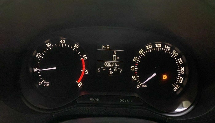 2020 Skoda Rapid 1.0 AMBITION TSI MT, Petrol, Manual, 80,635 km, Odometer Image