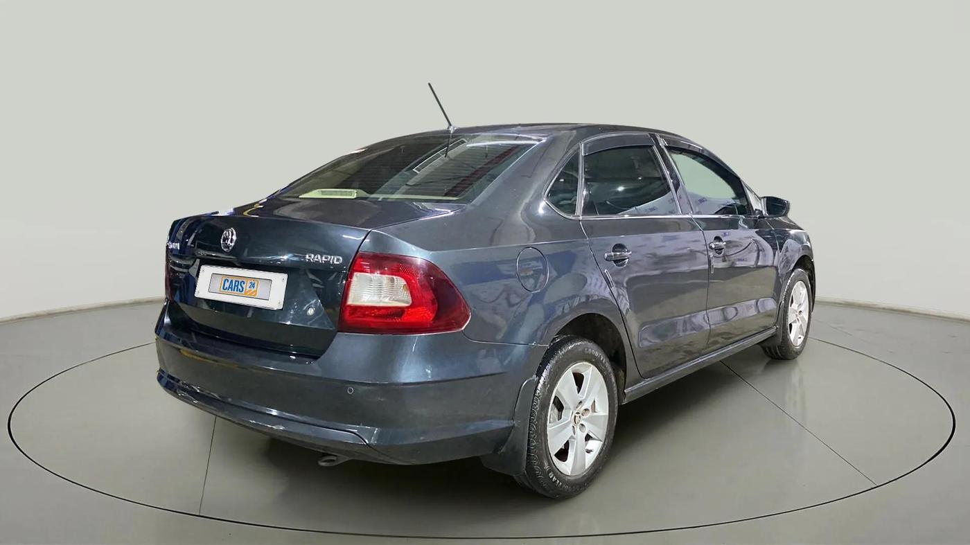 2020 Skoda Rapid 1.0 AMBITION TSI MT, Petrol, Manual, 80,684 km, Right Back Diagonal