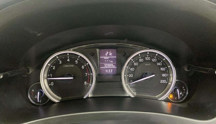 2016 Maruti Ciaz VXI+, Petrol, Manual, 70,943 km, Odometer Image
