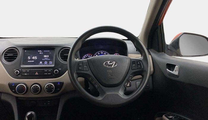 2017 Hyundai Grand i10 SPORTZ (O) AT 1.2 KAPPA VTVT, Petrol, Automatic, 1,13,983 km, Steering Wheel Close Up