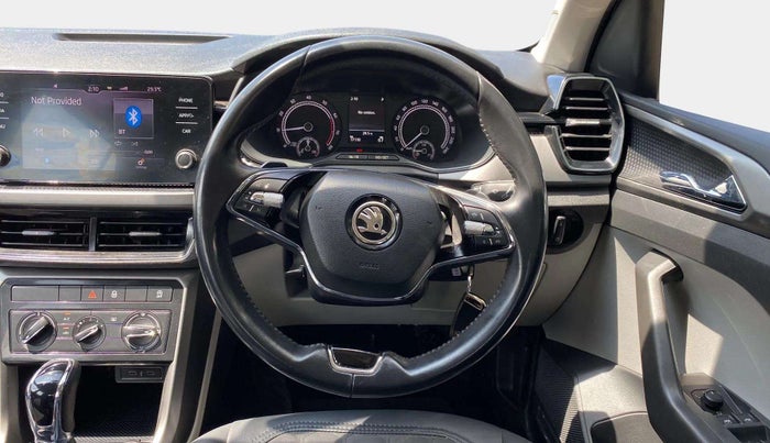 2022 Skoda KUSHAQ AMBITION 1.0L TSI AT, Petrol, Automatic, 17,089 km, Steering Wheel Close Up