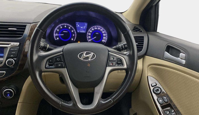 2015 Hyundai Verna 1.6 VTVT SX, Petrol, Manual, 92,378 km, Steering Wheel Close Up