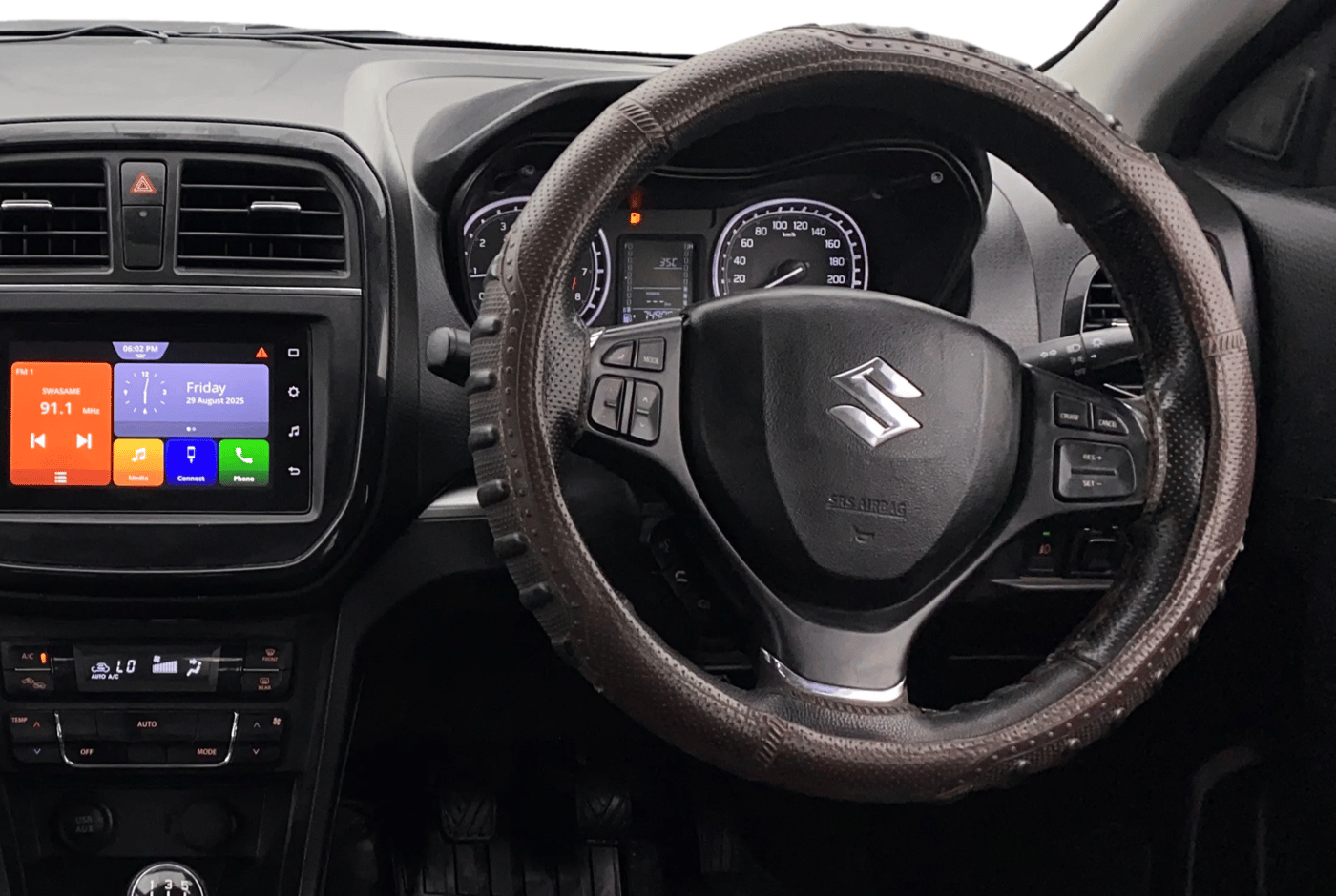 2021 Maruti Vitara Brezza ZXI, Petrol, Manual, 74,976 km, Steering Wheel Close Up