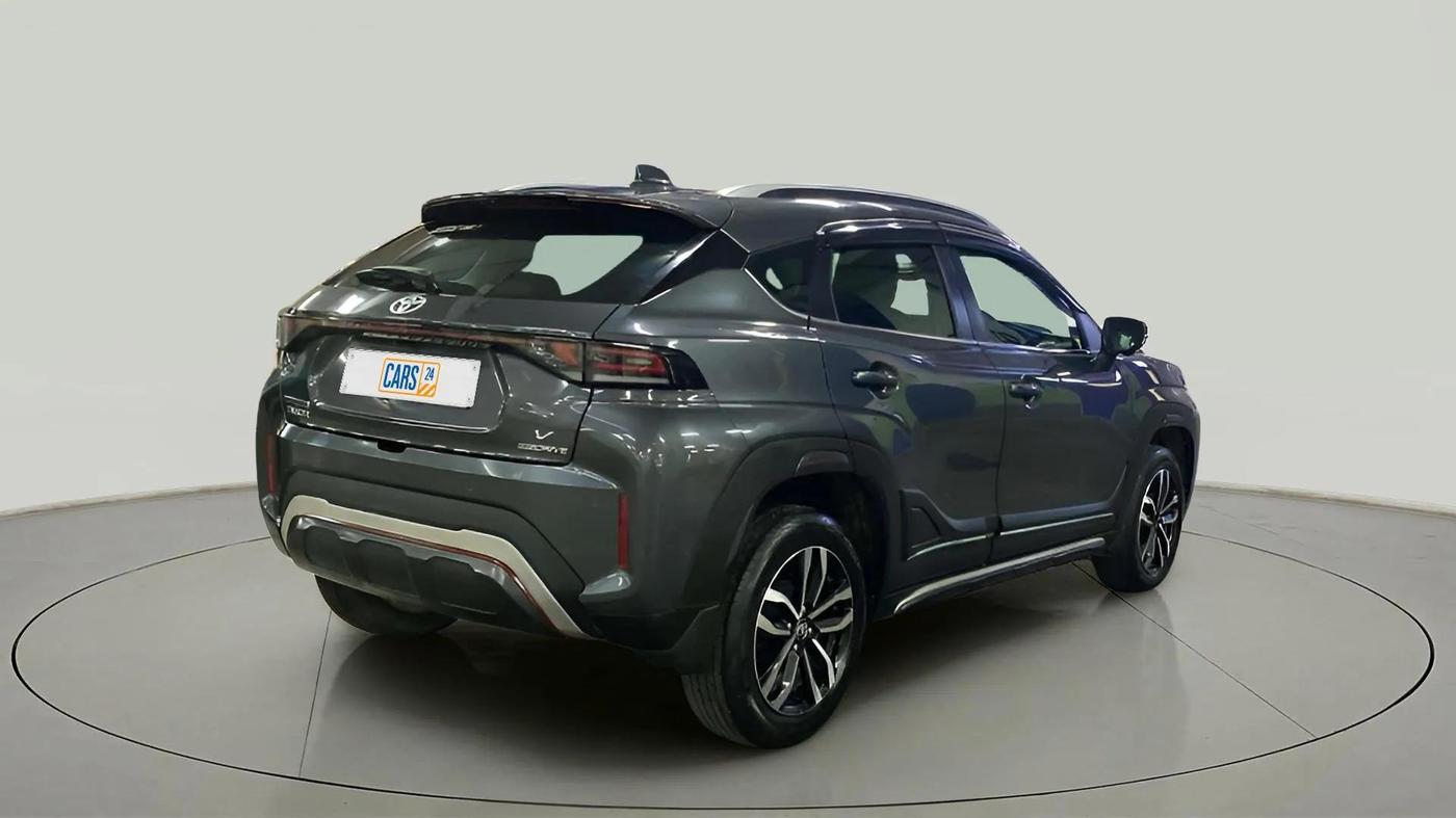 2024 Toyota Urban Cruiser Taisor V 1.0 Petrol AT, Petrol, Automatic, 7,272 km, Right Back Diagonal