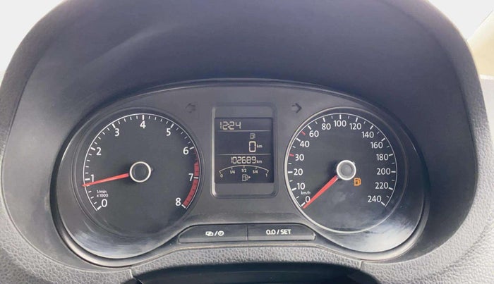 2016 Volkswagen Ameo HIGHLINE1.2L, Petrol, Manual, 1,02,682 km, Odometer Image