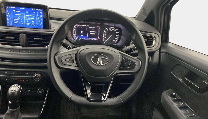 2023 Tata ALTROZ  XZA Plus Sunroof Dark Edition, Petrol, Automatic, 4,496 km, Steering Wheel Close Up