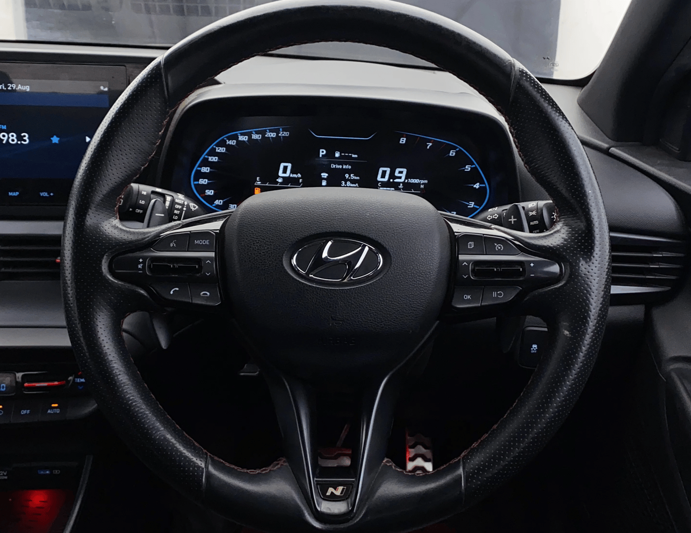 2022 Hyundai NEW I20 N LINE N8 1.0 TURBO GDI DCT, Petrol, Automatic, 39,080 km, Steering Wheel Close Up