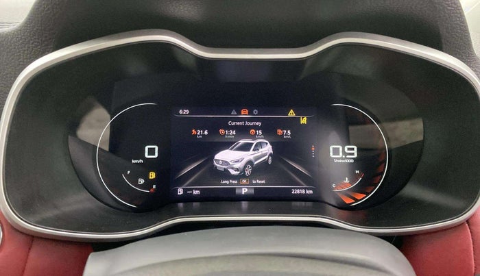 2023 MG ASTOR SAVVY 1.5 CVT S RED, Petrol, Automatic, 22,796 km, Odometer Image