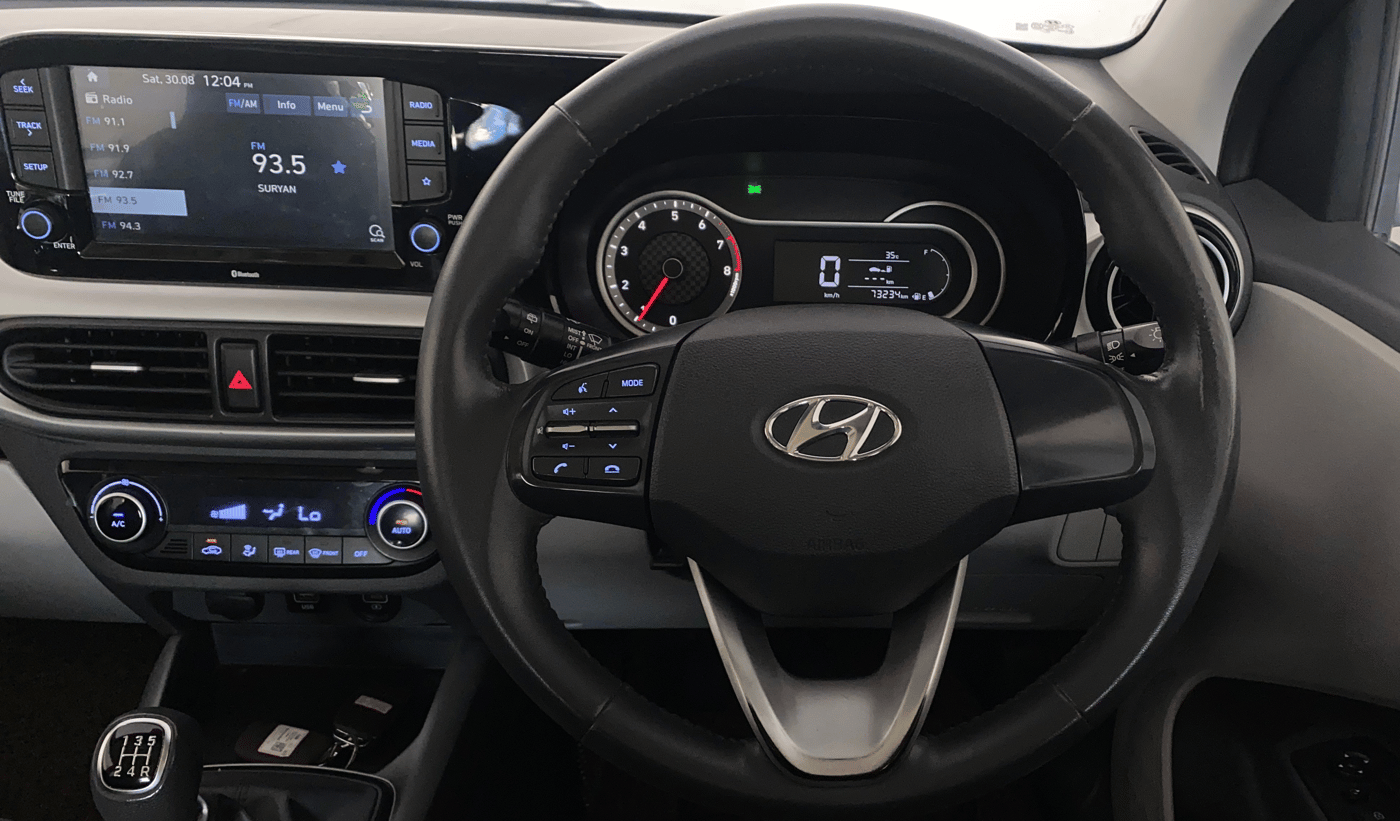 2019 Hyundai GRAND I10 NIOS ASTA 1.2 KAPPA VTVT, Petrol, Manual, 73,231 km, Steering Wheel Close Up