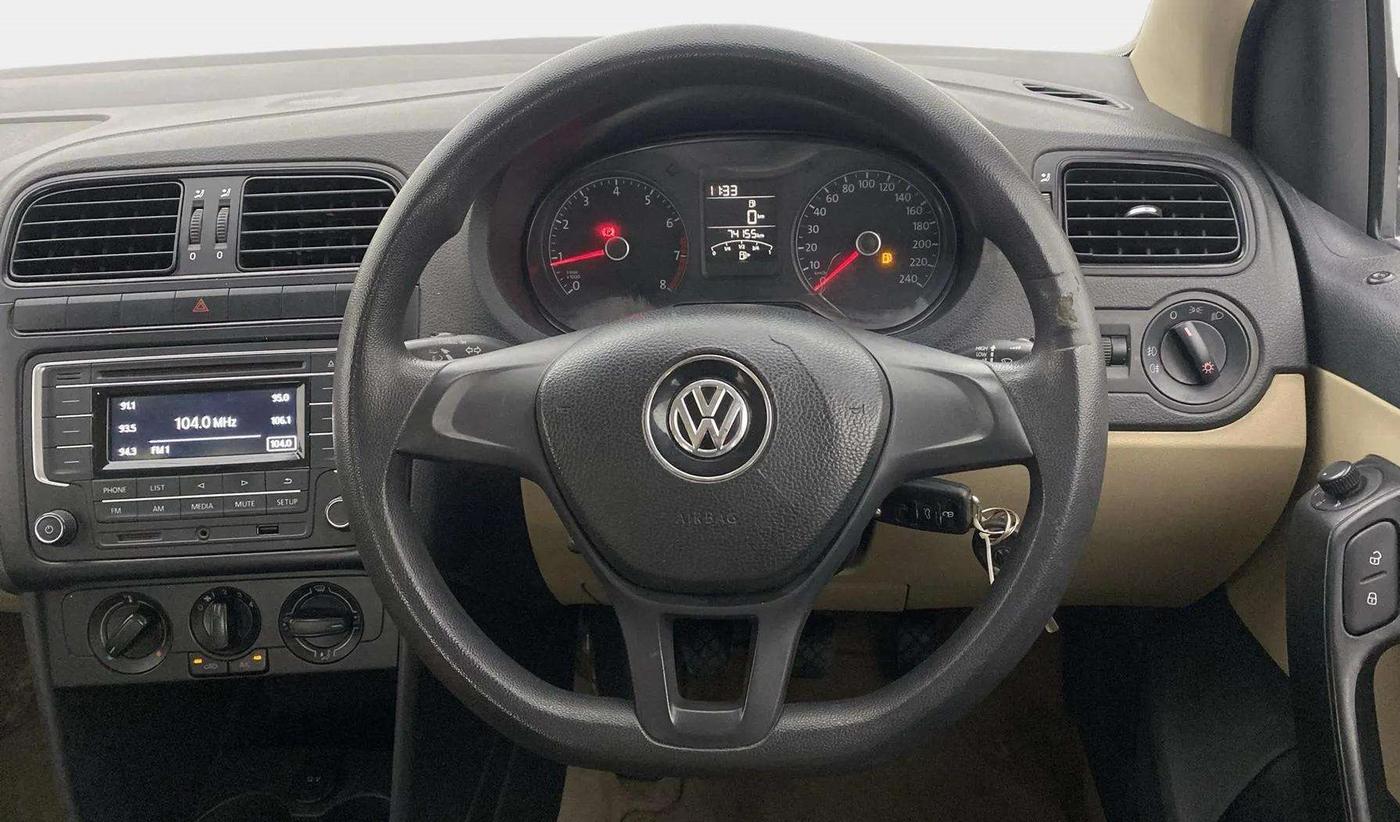 2017 Volkswagen Ameo COMFORTLINE PLUS 1.2L, Petrol, Manual, 74,205 km, Steering Wheel Close Up