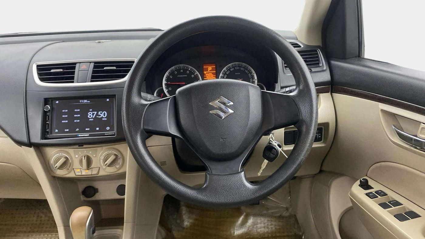 2013 Maruti Swift Dzire VXI AT, Petrol, Automatic, 56,604 km, Steering Wheel Close Up