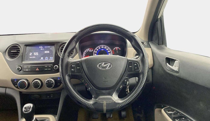 2017 Hyundai Grand i10 SPORTZ (O) 1.2 KAPPA VTVT, Petrol, Manual, 92,154 km, Steering Wheel Close Up