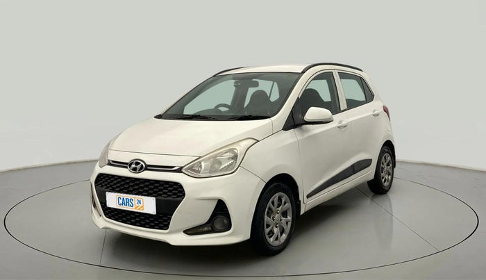 2017 Hyundai Grand i10 SPORTZ (O) 1.2 KAPPA VTVT, Petrol, Manual, 92,154 km, Left Front Diagonal