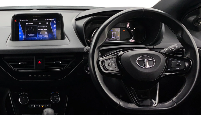 2022 Tata NEXON XZA PLUS (O) PETROL DARK EDITION, Petrol, Automatic, 30,395 km, Steering Wheel Close Up