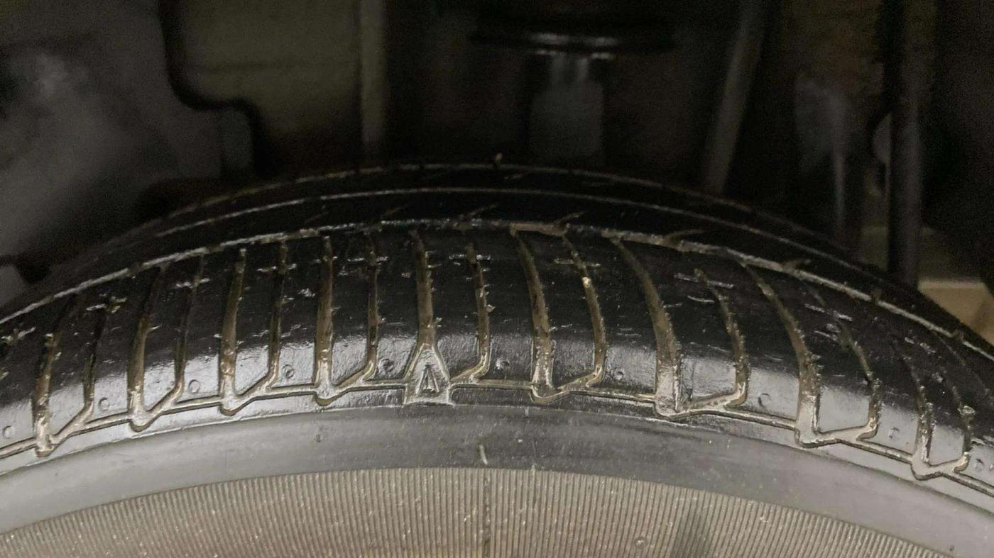 2021 Tata TIGOR XZ PLUS PETROL, Petrol, Manual, 36,866 km, Left Rear Tyre Tread