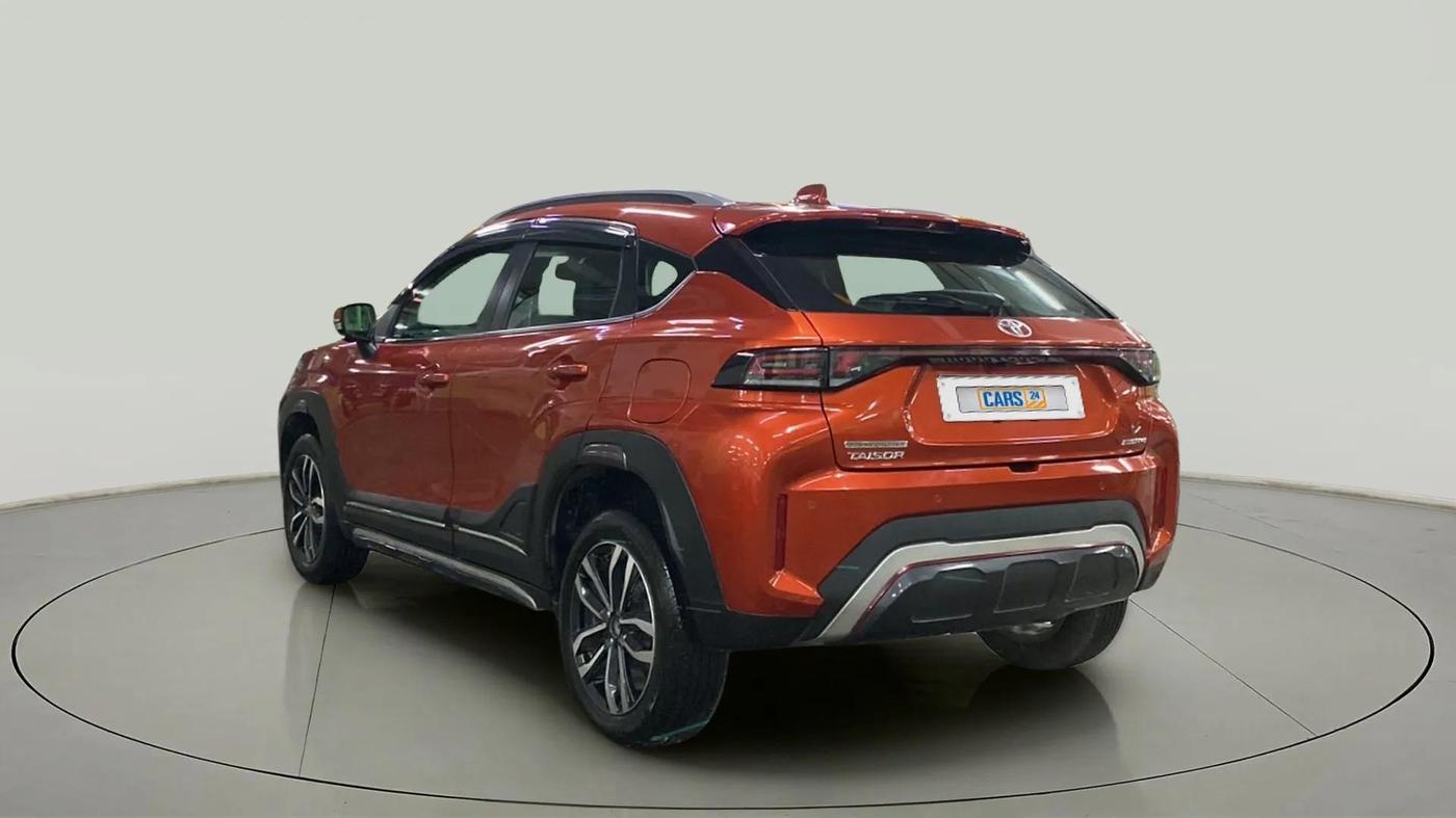 2024 Toyota Urban Cruiser Taisor V 1.0 Petrol AT, Petrol, Automatic, 13,802 km, Left Back Diagonal