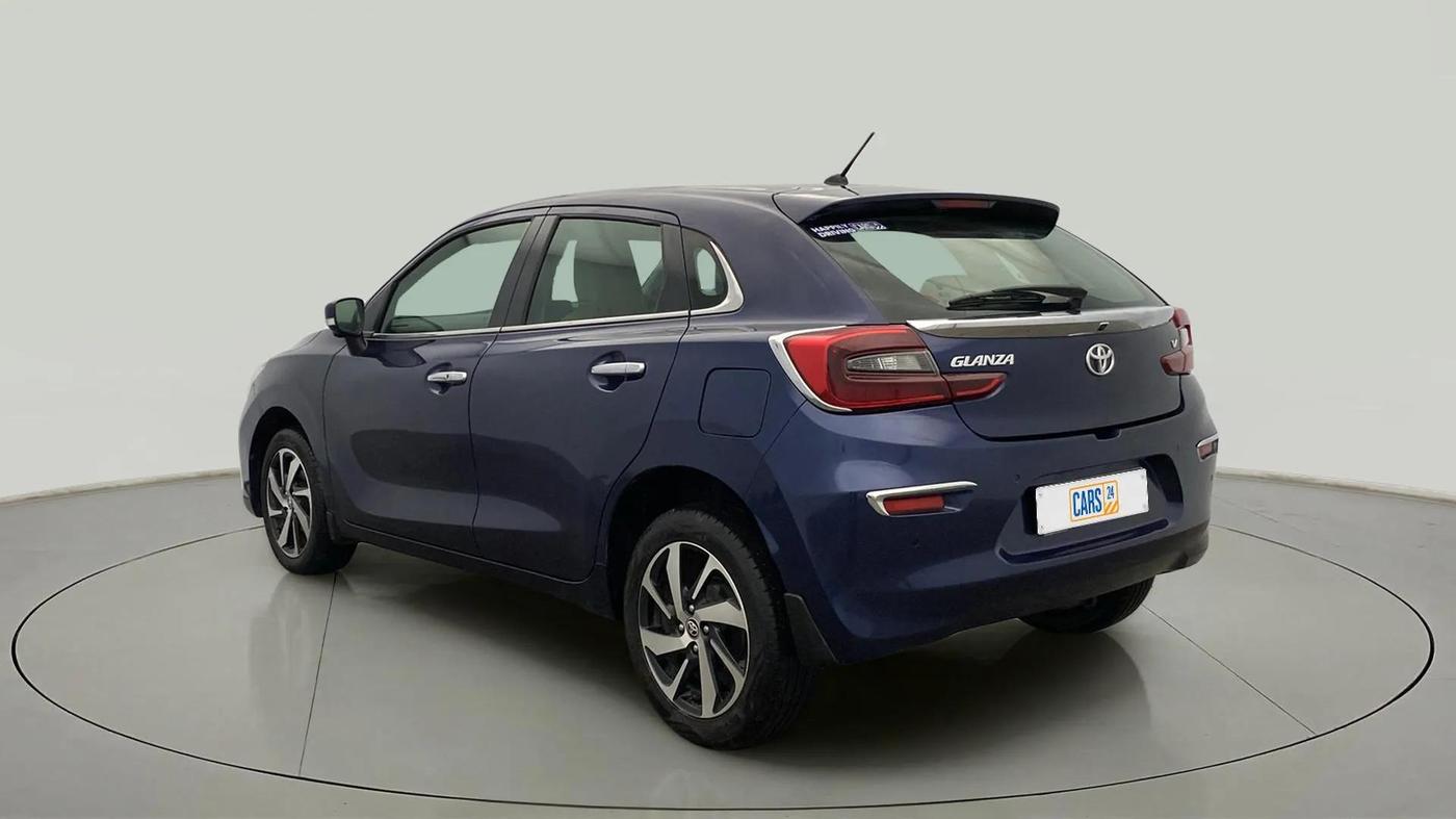 2022 Toyota Glanza V, Petrol, Manual, 66,408 km, Left Back Diagonal