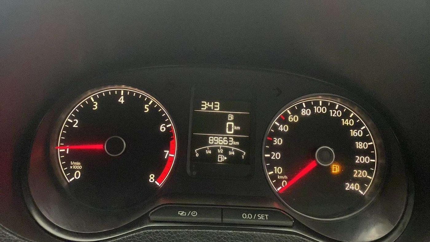2018 Volkswagen Ameo COMFORTLINE 1.0L, Petrol, Manual, 89,647 km, Odometer Image