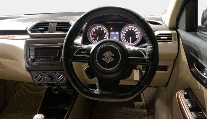 2017 Maruti Dzire VXI AMT, Petrol, Automatic, 30,159 km, Steering Wheel Close Up