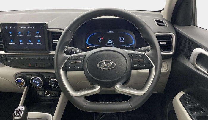 2024 Hyundai VENUE SX (O) MT 1.0 Turbo, Petrol, Manual, 6,880 km, Steering Wheel Close Up