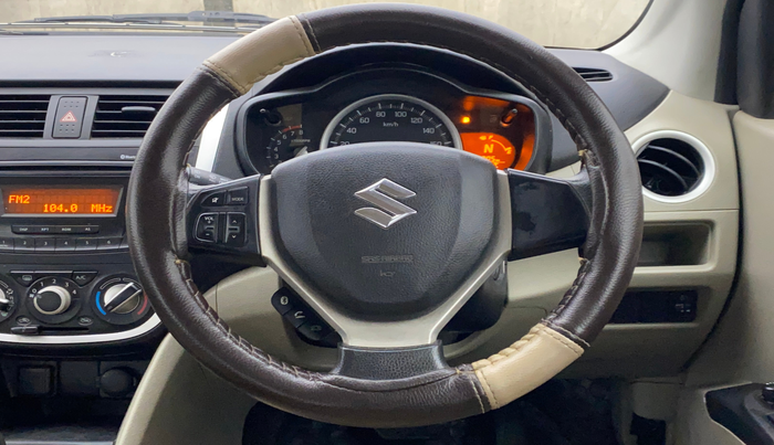 2015 Maruti Celerio ZXI AMT, Petrol, Automatic, 52,174 km, Steering Wheel Close Up