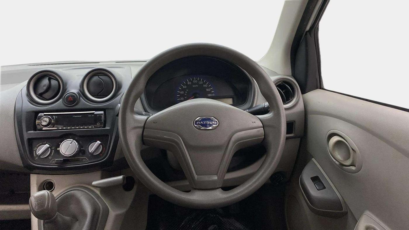 2014 Datsun Go T, Petrol, Manual, 60,658 km, Steering Wheel Close Up
