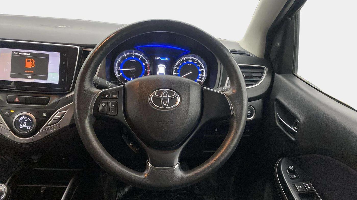 2021 Toyota Glanza G ISG, Petrol, Manual, 52,965 km, Steering Wheel Close Up