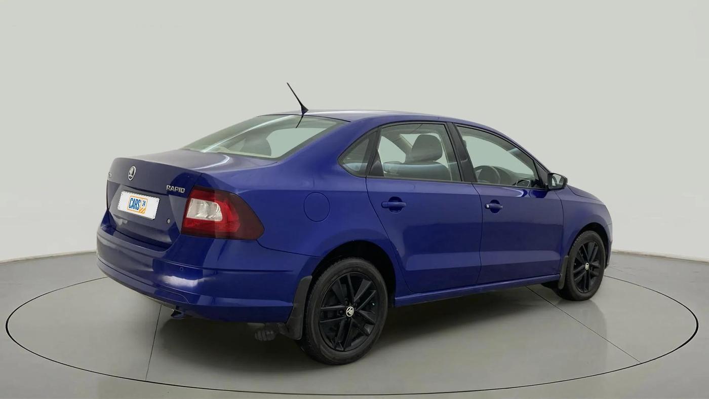 2019 Skoda Rapid AMBITION 1.5 TDI AT, Diesel, Automatic, 57,817 km, Right Back Diagonal