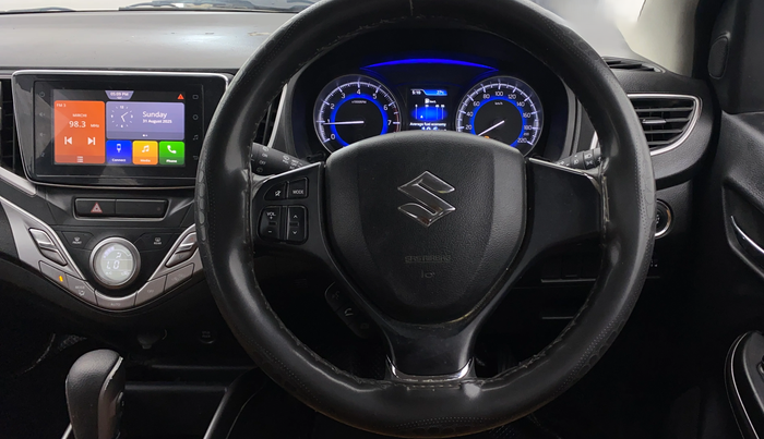 2021 Maruti Baleno ZETA CVT PETROL 1.2, Petrol, Automatic, 33,479 km, Steering Wheel Close Up