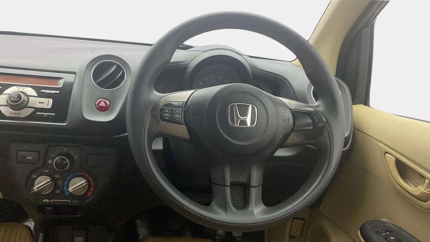 2015 Honda Amaze 1.2L I-VTEC S, Petrol, Manual, 60,091 km, Steering Wheel Close Up