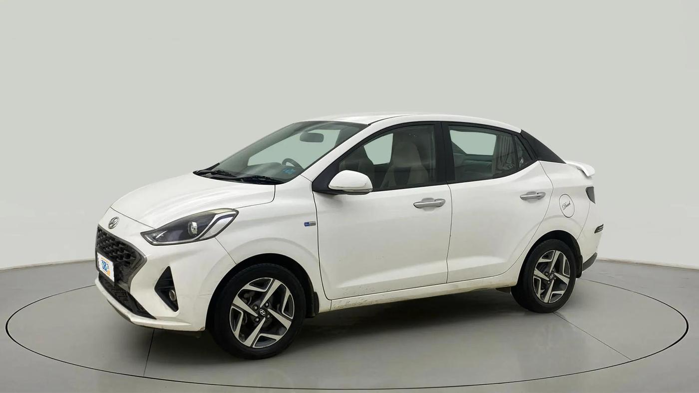 2020 Hyundai AURA SX PLUS 1.2 AMT CRDI, Diesel, Automatic, 58,646 km, Left Front Diagonal