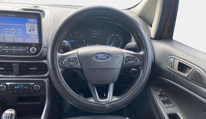 2018 Ford Ecosport TITANIUM 1.5L DIESEL, Diesel, Manual, 1,09,116 km, Steering Wheel Close Up